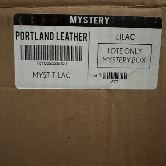 Portland Leather Lavender Tote Bag - Picture 6 of 7